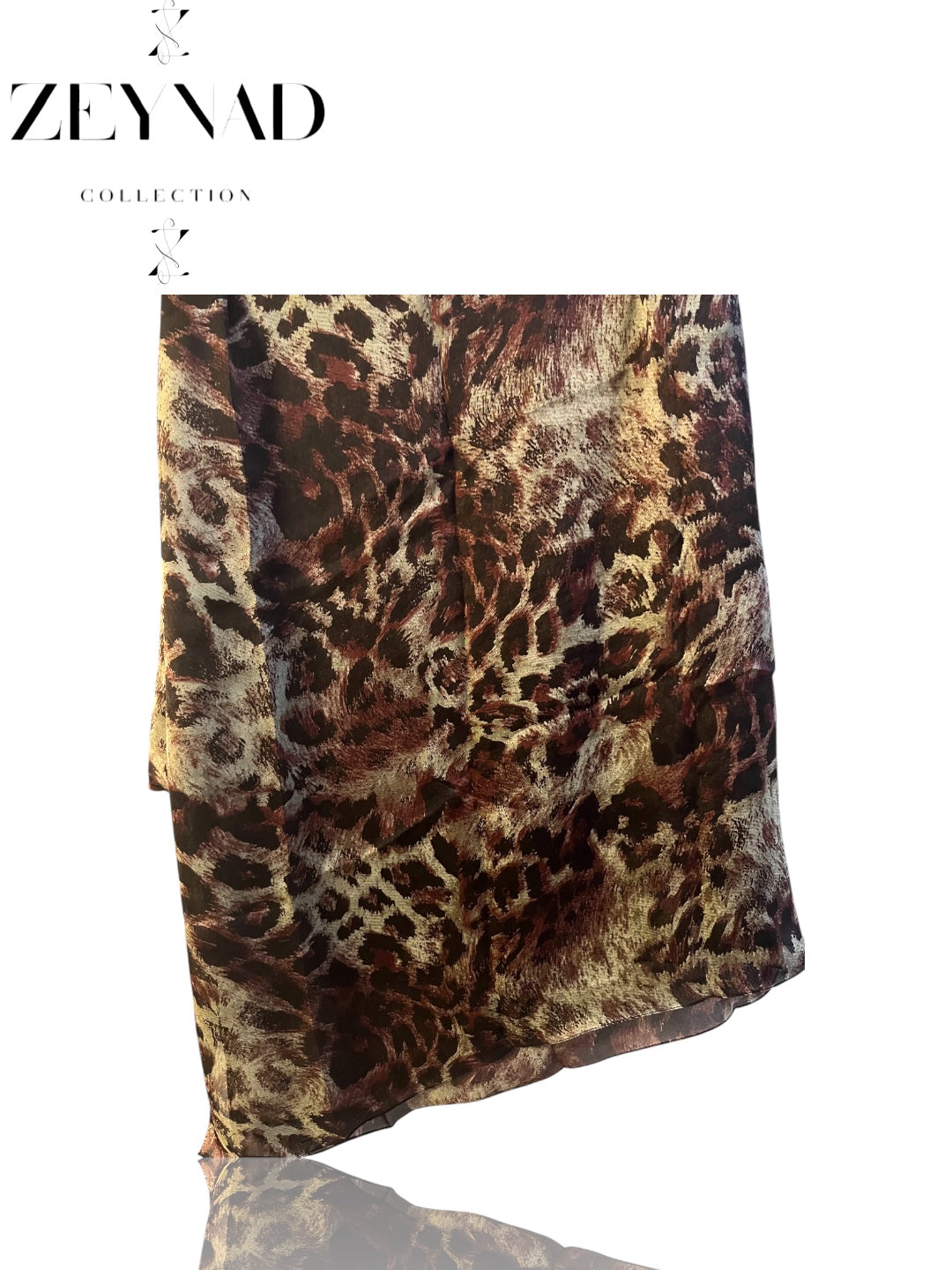 Brown & Beige Jaguar Hijab