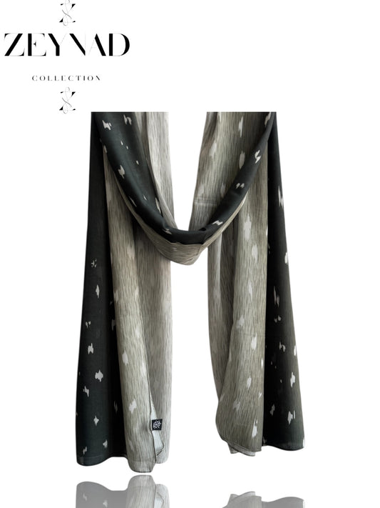 Lime green deer/fawn print ombré