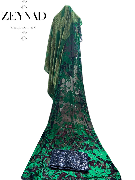 Noble green & black stone Dirac set